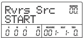 ZOOM MRS-802 - Refer to steps 1 - 6 of "Basic editing steps" to select the track/V-take for reversing, and press the [ENTER] key. - 1