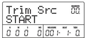 ZOOM MRS-802 - Refer to steps 1 - 6 of "Basic editing steps" to select the track/V-take for trimming, and press the [ENTER] key. - 1