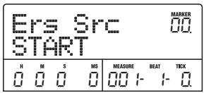 ZOOM MRS-802 - Refer to steps 1 - 6 of "Basic editing steps" to select the track/V-take for erasing, and press the [ENTER] key. - 1
