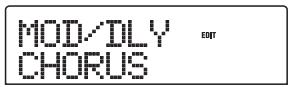 ZOOM MRS-802 - Use the cursor left/right keys to select the effect module that you want to edit. - 1