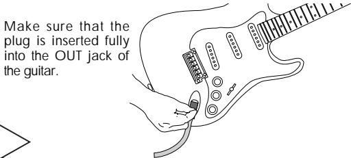 ZOOM PD-01 - Turn amplifier off and connect cable to guitar - 1