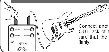 ZOOM PD-01 - Connect cable to OUT jack of PD-01 - 1