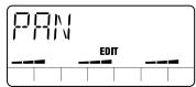 ZOOM PS-02 - 5.Use sliders 1 - 3 to adjust the panning for audio track 1 - 3 in the range from "10L" (hard left) - "C" (center) - "10r" (hard right). - 1