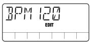 ZOOM PS-02 - 1.From the Rhythm menu, press the [EDIT] key. - 1