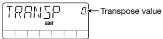 ZOOM PS-02 - Transposing chord change information (TRANSP) - 1