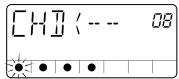 ZOOM PS-02 - At the pattern input display, press the cursor [▲] key (or [▼] key). - 1