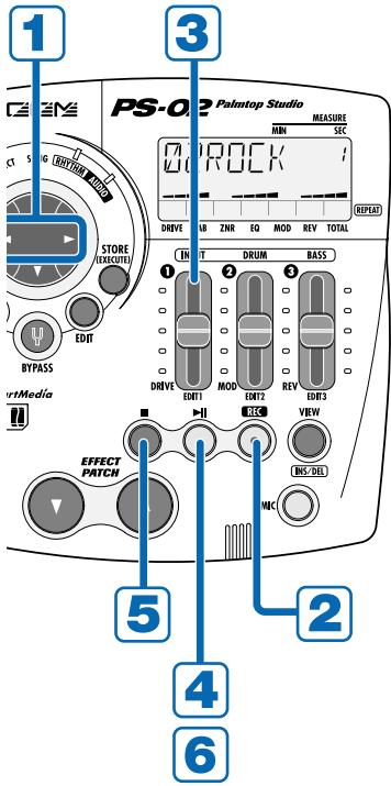 ZOOM PS-02 - Adjust recording level - 2