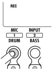 ZOOM PS-04 - Use the status keys to select the recording destination track. - 1
