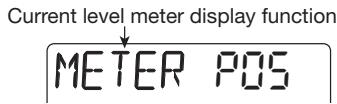 ZOOM PS-04 - Use the cursor left/right keys to bring up the indication "LVLMET" on the display, and press the [ENTER] key. - 1