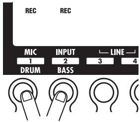 ZOOM PS-04 - Carrying out bounce recording - 2