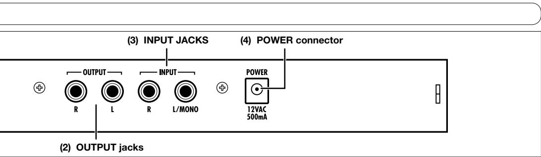 ZOOM RFX-1000 - (11)EFFECT TYPE selector - 1