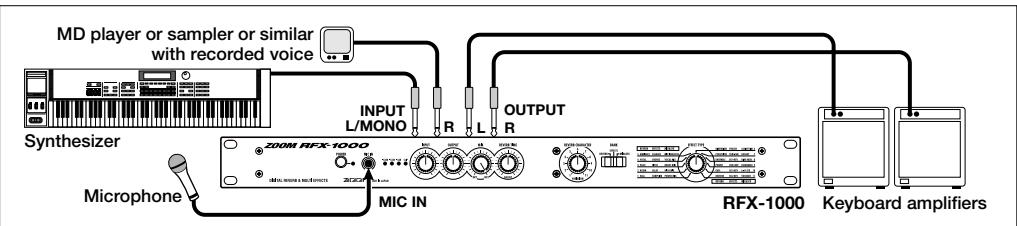 ZOOM RFX-1000 - Using the VOCODER Effect - 1