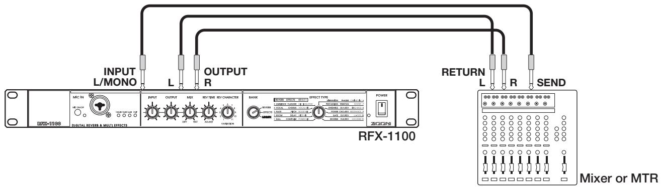 ZOOM RFX-1100 - Send/Return Connection - 1