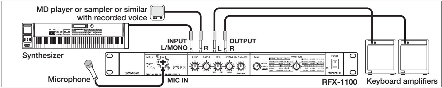 ZOOM RFX-1100 - Using the VOCODER Effect - 1