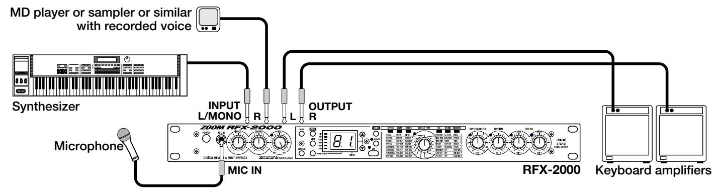ZOOM RFX-2000 - Using the VOCODER Effect - 1