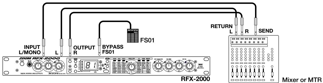 ZOOM RFX-2000 - Send/Return Connection - 1