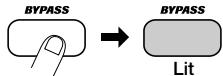 ZOOM RFX-300 - To set the RFX-300 to the bypass mode, press the BYPASS key. - 1
