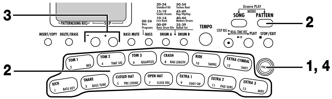 ZOOM RT-123 - Basic [FUNCTION] key operation steps - 1