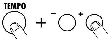 ZOOM RT-123 - STEP13 To change the tempo of the song, hold down the [TEMPO] key and use the [VALUE +/-] keys to adjust the tempo value (BPM). - 1