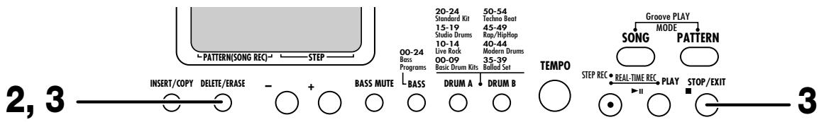 ZOOM RT-123 - Deleting a song - 1