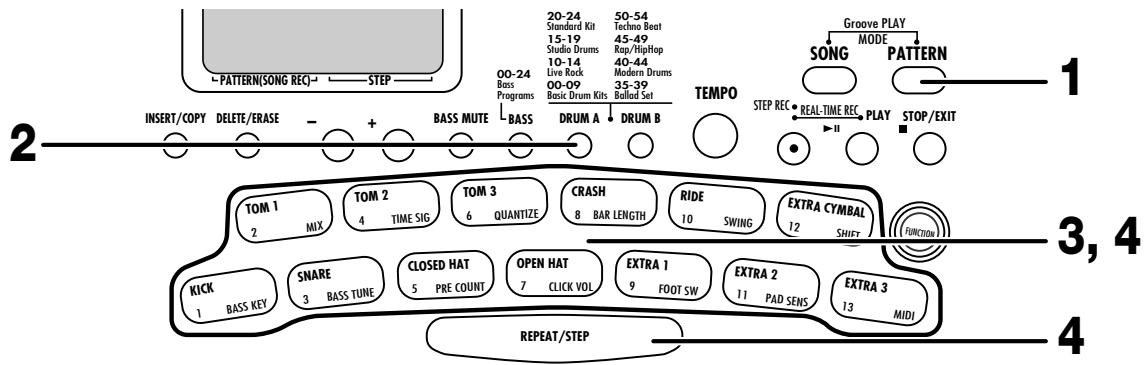 ZOOM RT-123 - Playing by tapping the pads - 1