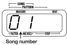ZOOM RT-123 - STEP1 Press the [SONG] key. - 2