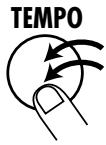 ZOOM RT-123 - Press the [TEMPO] key. - 10