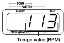 ZOOM RT-123 - Press the [TEMPO] key. - 6