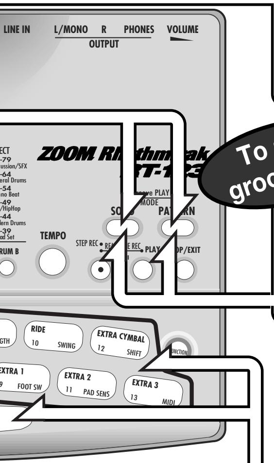 ZOOM RT-123 - Push several pads together. - 1