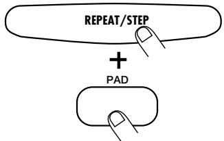 ZOOM RT-123 - To repeat a pattern even when the pad is released, hit the pad while holding the [REPEAT/STEP] key down. - 1