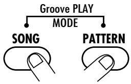 ZOOM RT-123 - STEP1 Press the [SONG] key and the [PATTERN] together. - 2