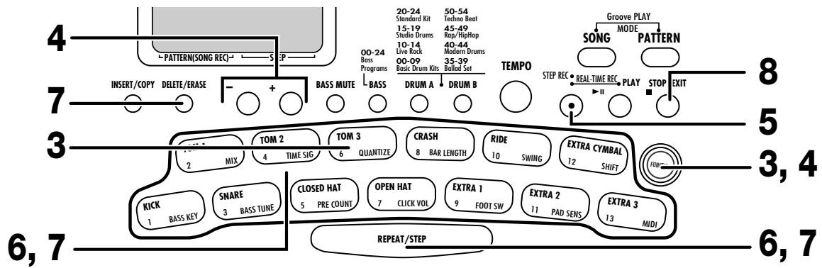 ZOOM RT-123 - Step recording of a drum track - 1