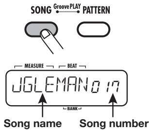 ZOOM RT-223 - Press the [SONG] key. - 1