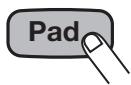 ZOOM RT-223 - Press the pad for which to change the settings. - 1