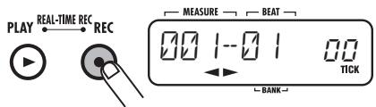ZOOM RT-223 - Press the REC [●] key. - 1