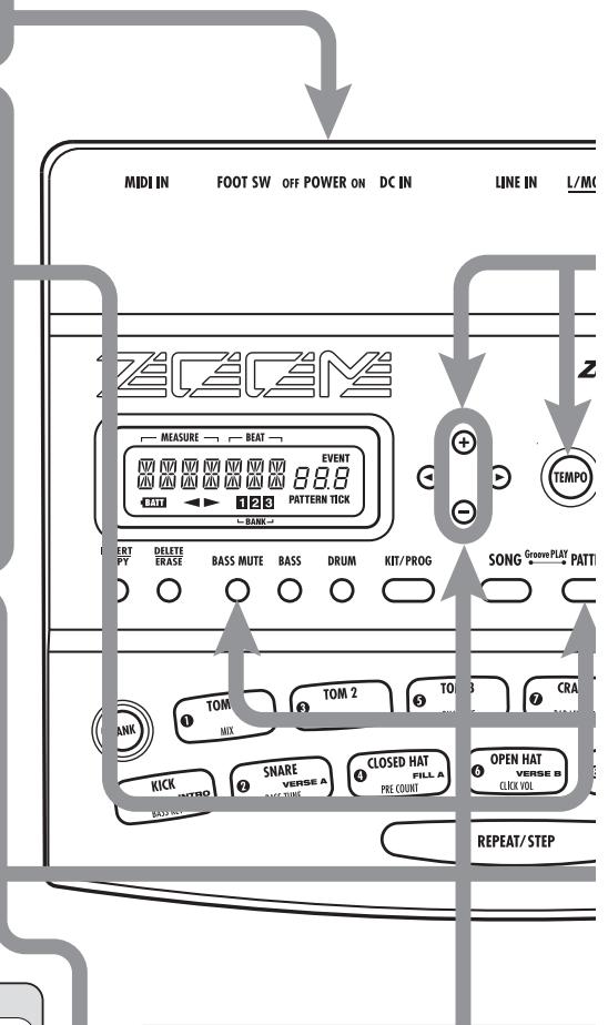 ZOOM RT-223 - Press the PLAY [▶] key. - 2