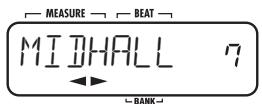 ZOOM RT-223 - From the COMP EQ effect or REVERB effect patch select screen, select the patch whose name you want to change. - 1