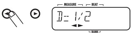 ZOOM RT-223 - Press the left or right cursor key. - 1