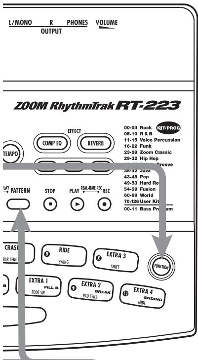 ZOOM RT-223 - Drum kits and bass programs - 1