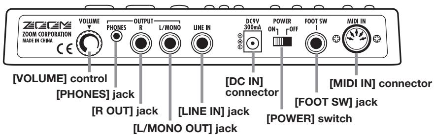 ZOOM RT-223 - Rear panel - 1