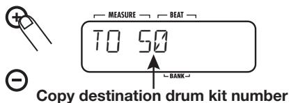 ZOOM RT-223 - Use the VALUE [+] /[-] keys to select the number of the copy destination drum kit. - 1