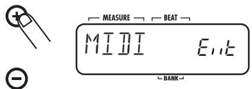ZOOM RT-223 - Use the VALUE [+] /[-] keys to bring up the indication "Ext" on the display. - 1