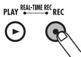 ZOOM RT-223 - Press the REC [●] key. - 1