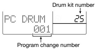 ZOOM RT-323 - Assign program change number to drum kit (PC DRUM) - 1