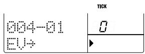 ZOOM RT-323 - Use the [] / [] keys to move to the measure where you want to input pattern information. - 2
