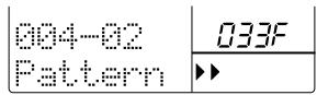 ZOOM RT-323 - Use the [VALUE] dial to select the pattern for input. - 1
