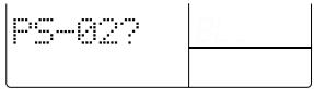 ZOOM RT-323 - Press the [UTILITY] key, and use the []/[] keys to call up "PS-02?" on the display. Then press the [ENTER] key. - 1