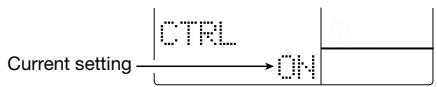 ZOOM RT-323 - Enable/disable control change information send (CTRL) - 1