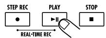 ZOOM RT-323 - Press the [▶II] key. - 1