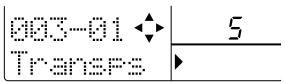 ZOOM RT-323 - - Deleting accidentally entered transpose information - 1